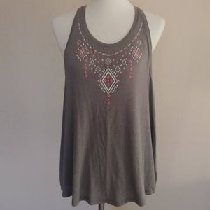 Juniors Green Racer Back Tank Size XL